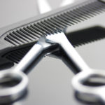 Scissors And Comb For A Hairdresser