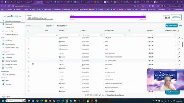Bulk Tagging Transactions in Untied - Performance Accountancy ...