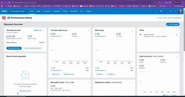 Xero invoice settings - Performance Accountancy - MTD